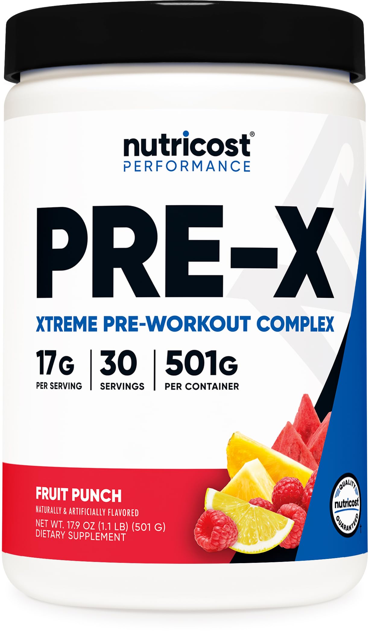 Nutricost Pre-X Xtreme Pre-Workout Complex Powder, Fruit Punch, 16.2 oz