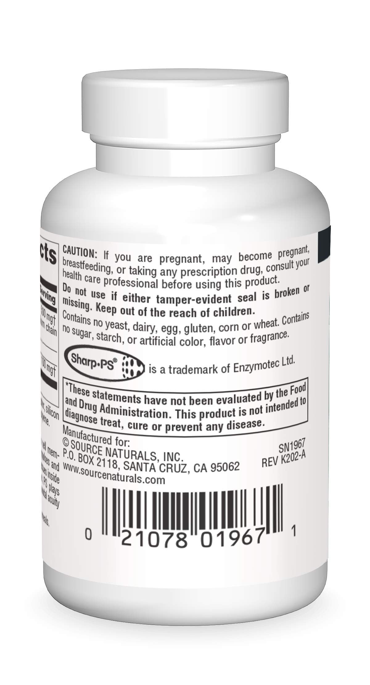Source Naturals Phosphatidyl Serine Matrix 500 mg Softgels 30 Count