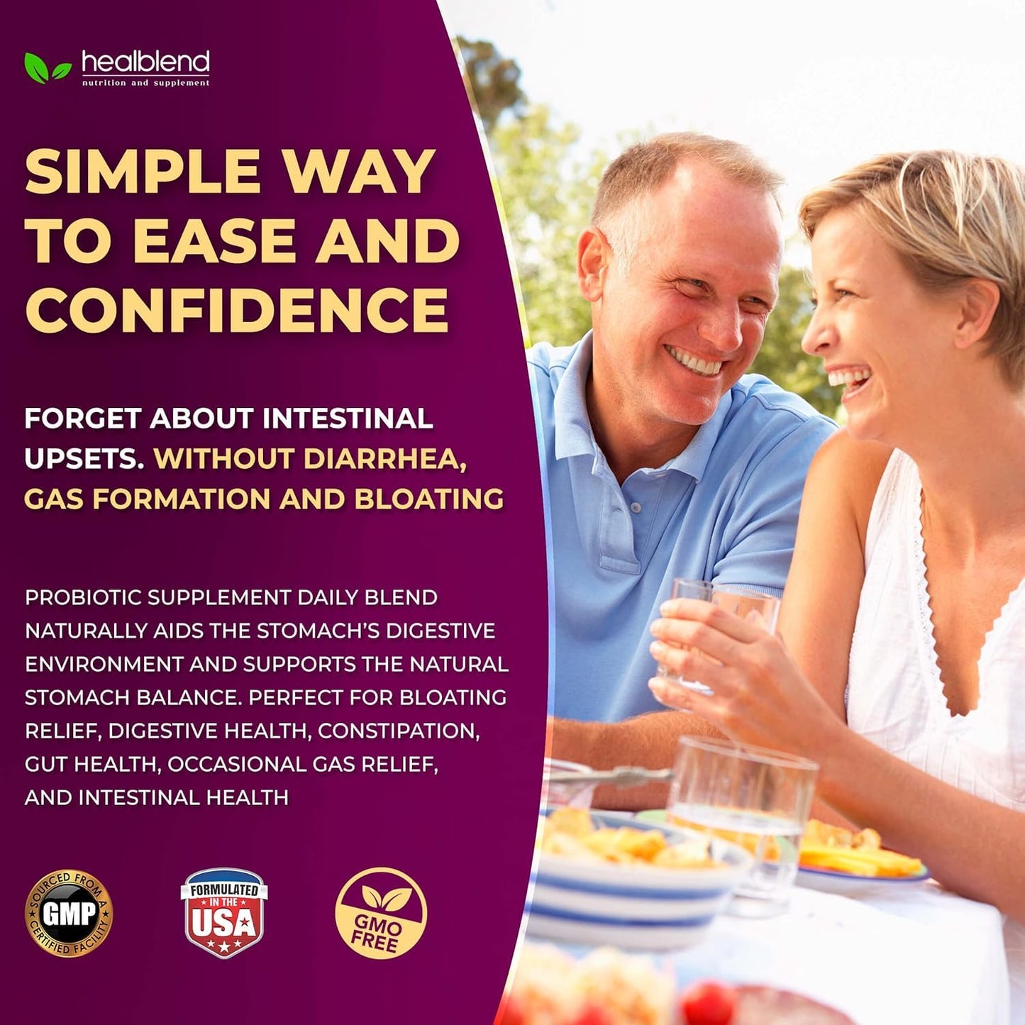 healblend Probiotic Caps Dietary Supplement Capsule, 120 Count
