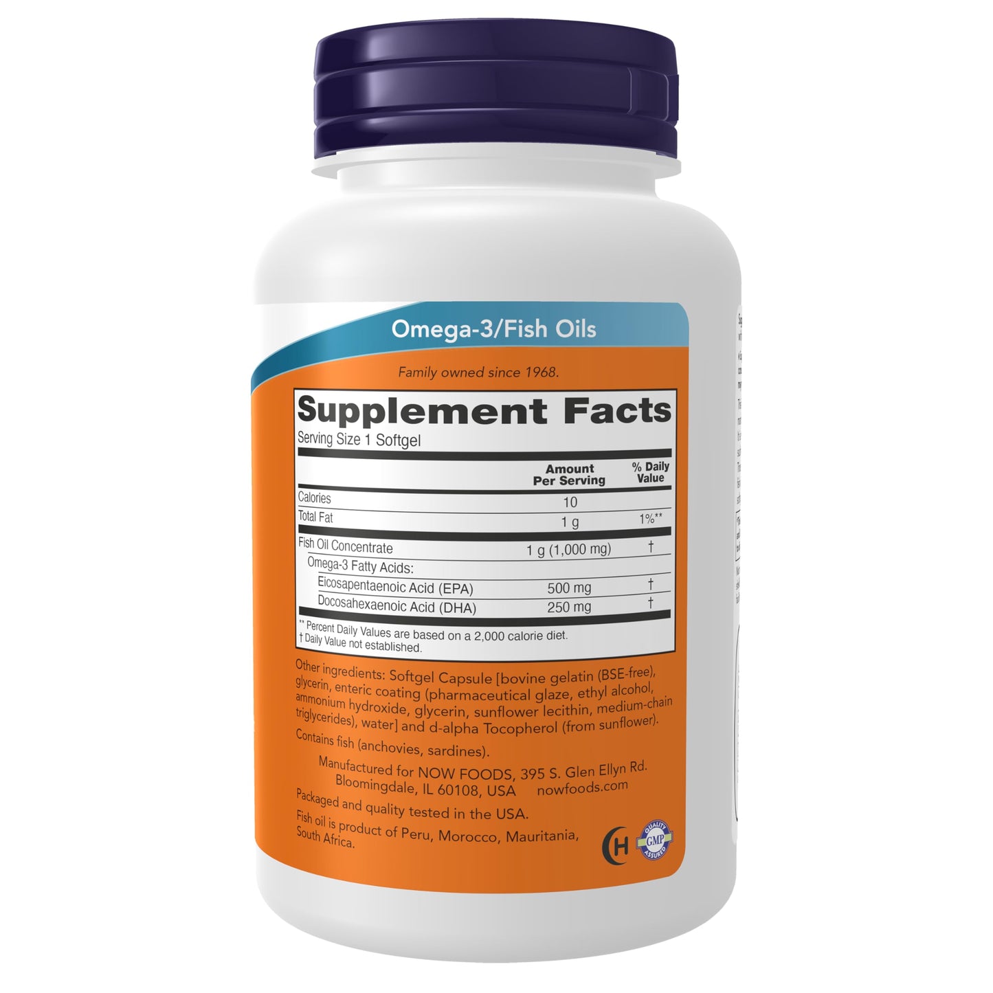 NOW Foods Ultra Omega-3 Molecularly Distilled and Enteric Coated Softgels, 90 Count