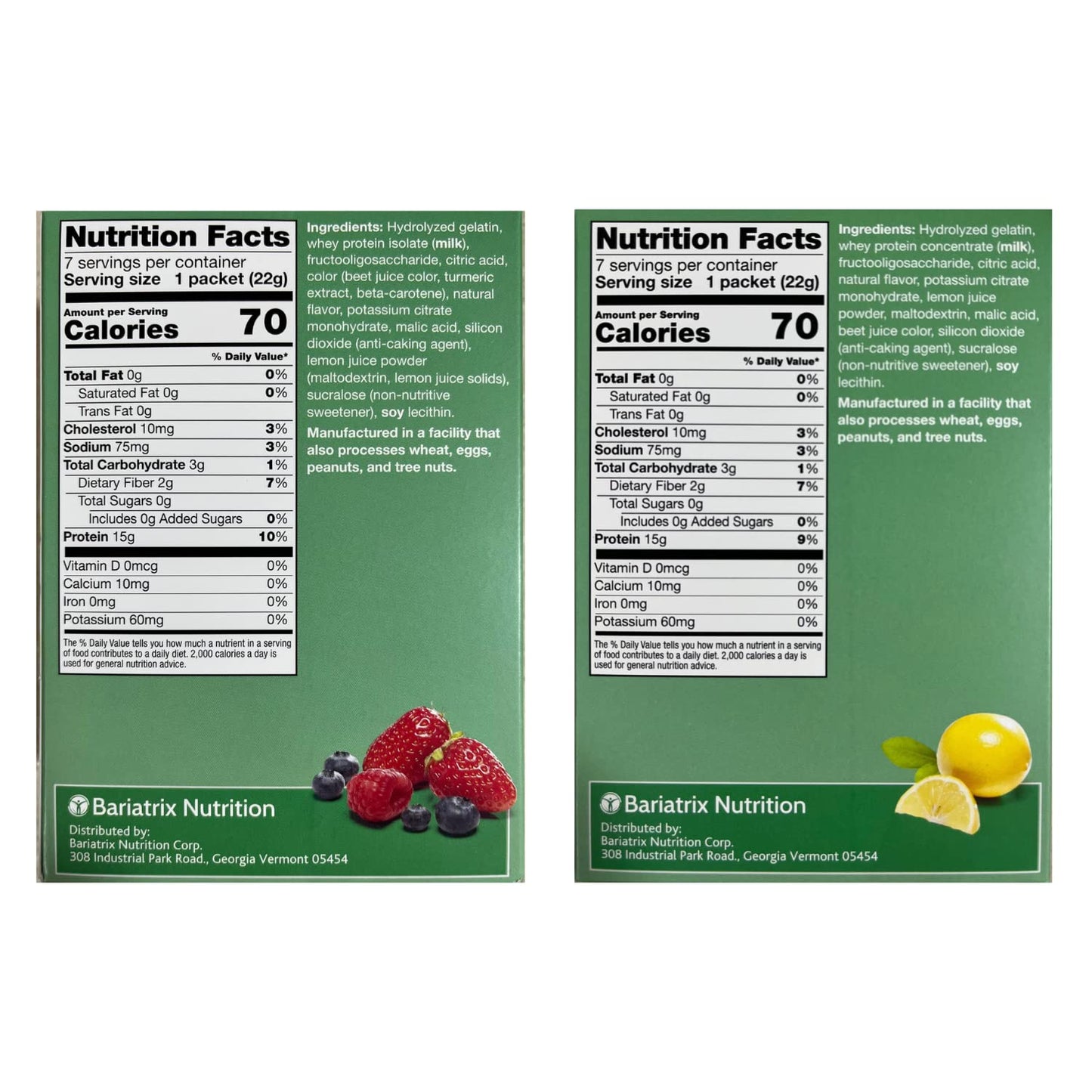 ProtiFit High Protein Berry Blast & Pink Lemonade Fruit Drink Powder, 0.776 oz
