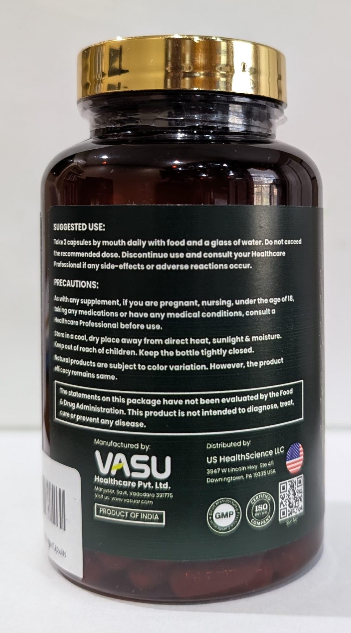 Vasu Yerba+ Yerba Mate Capsules 9-in-1 Blend with Barberry & Green Tea, Ashwagandha, Amla, Turmeric & Ginger – Herbal Supplement for Energy, Focus & Digestive Support, 100 Vegan Capsules