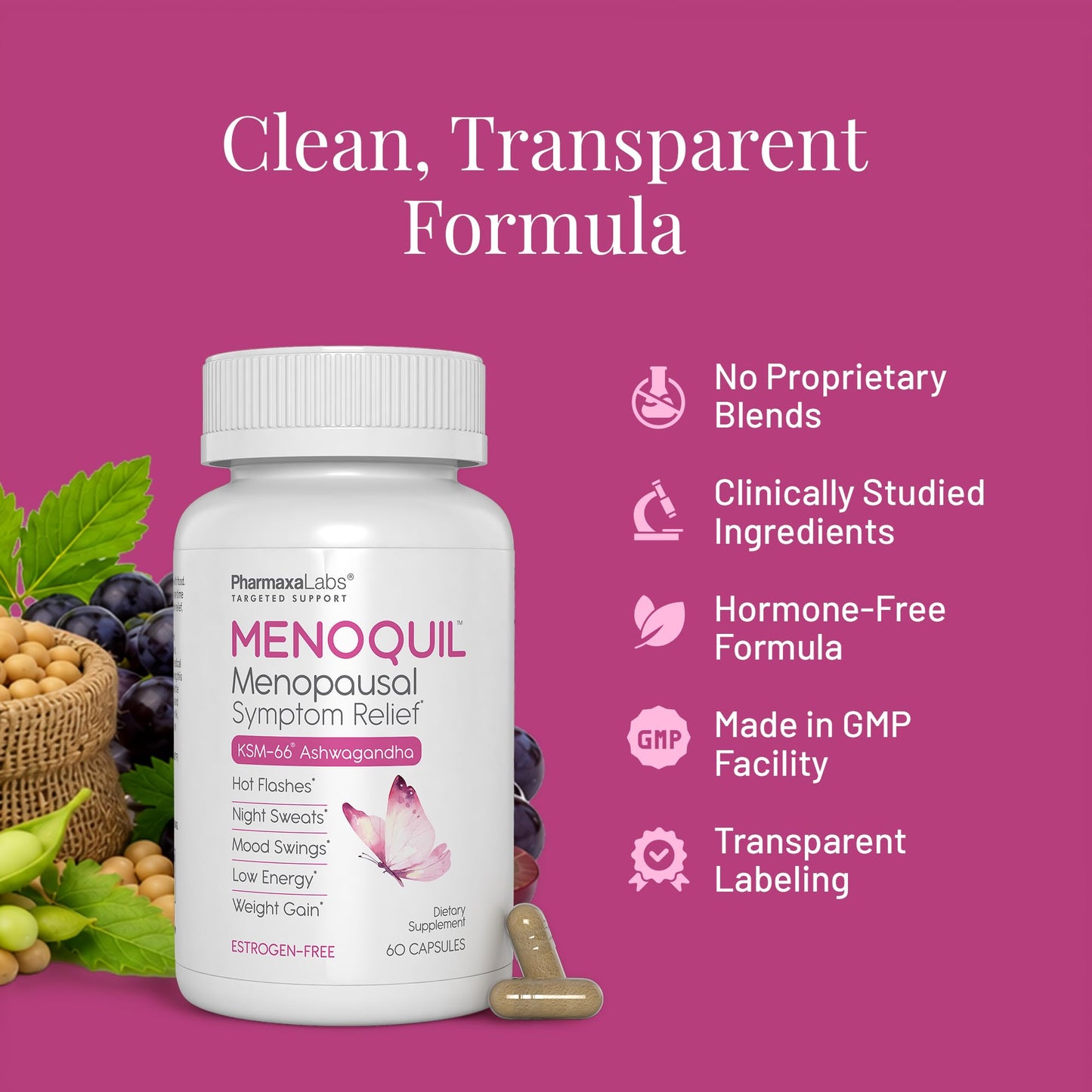 Menoquil Menopausal Multi-Symptom Relief 60 Capsules