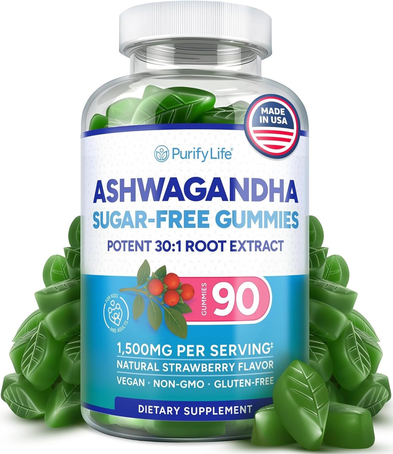 Purify Life Ashwagandha Gummies 90 Count
