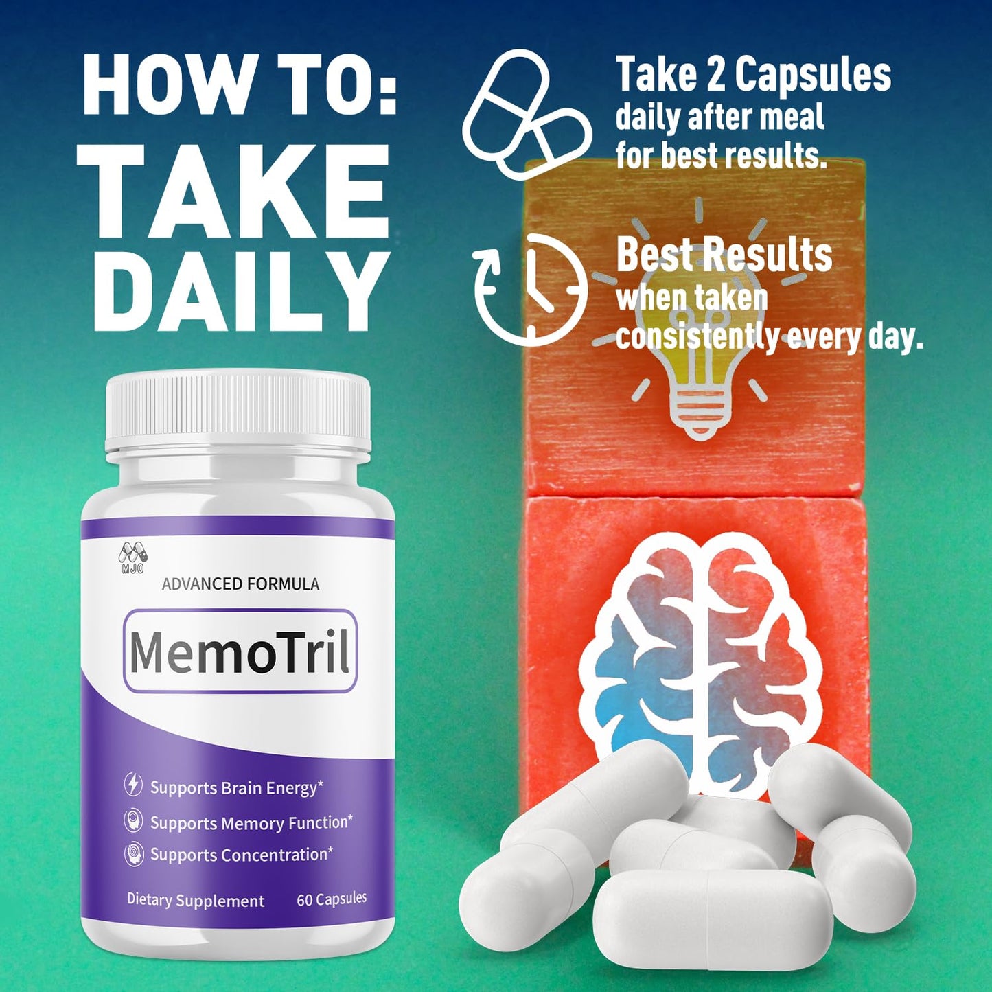 MJO Memotril Capsules 120 Capsules