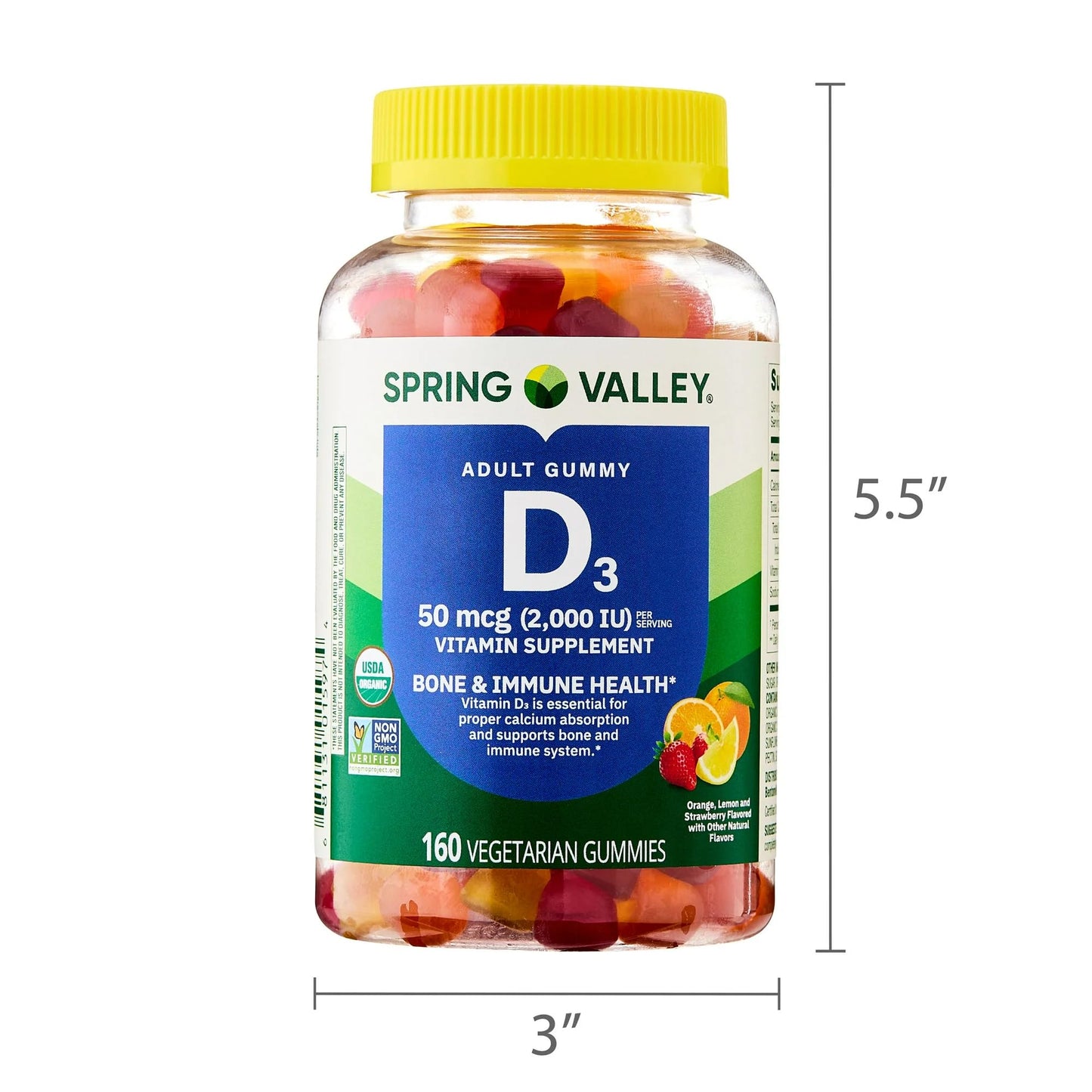 SUREFECT Vitamin D3 50mcg (2000 IU) 160 Gummies