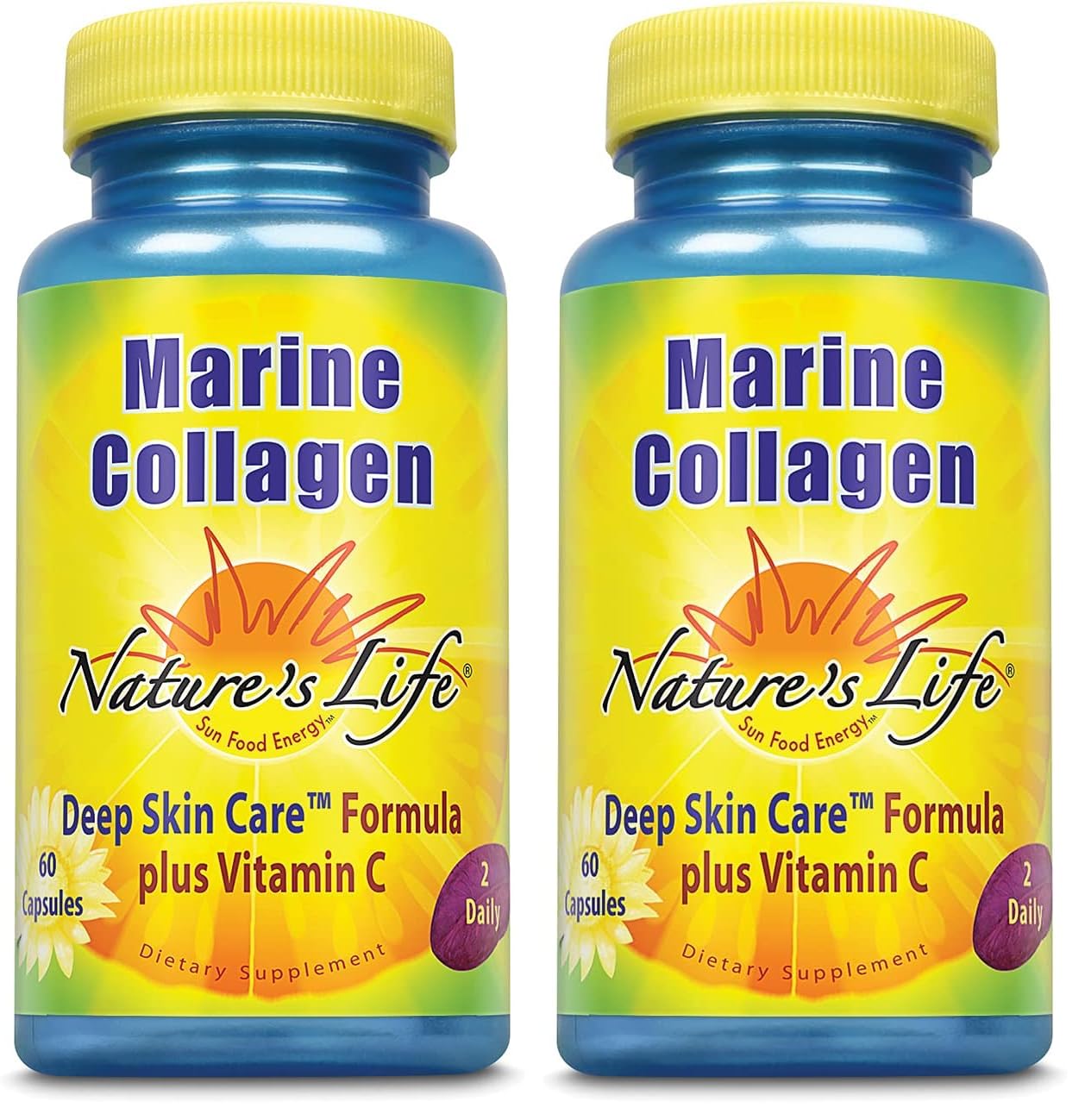 Nature's Life Marine Collagen Deep Skin Care Formula Plus Vitamin C 120 Capsules