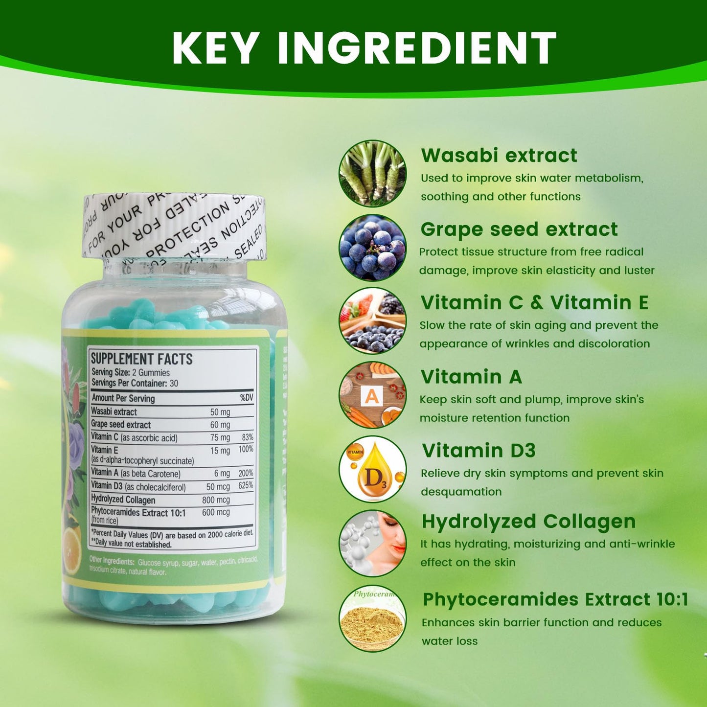 AIHIYO Anti-Aging Gummies Gummy, 60 Count