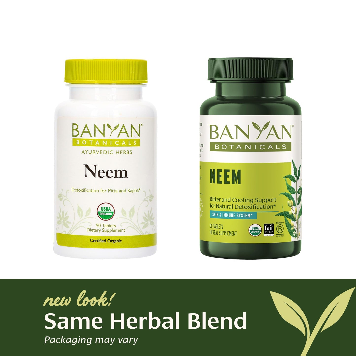 Banyan Botanicals Organic Neem Tablets 90 Tablets