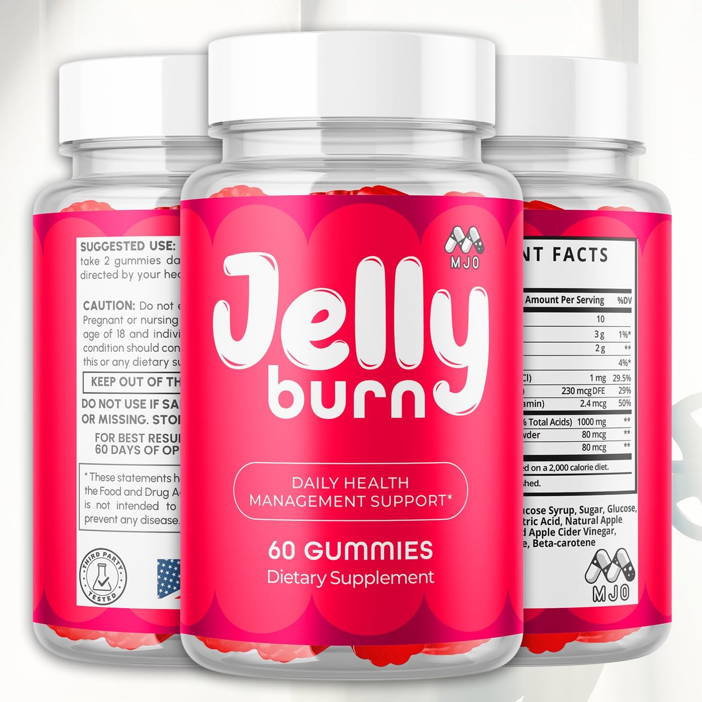 MJO Jelly Burn Gummies 60 Count
