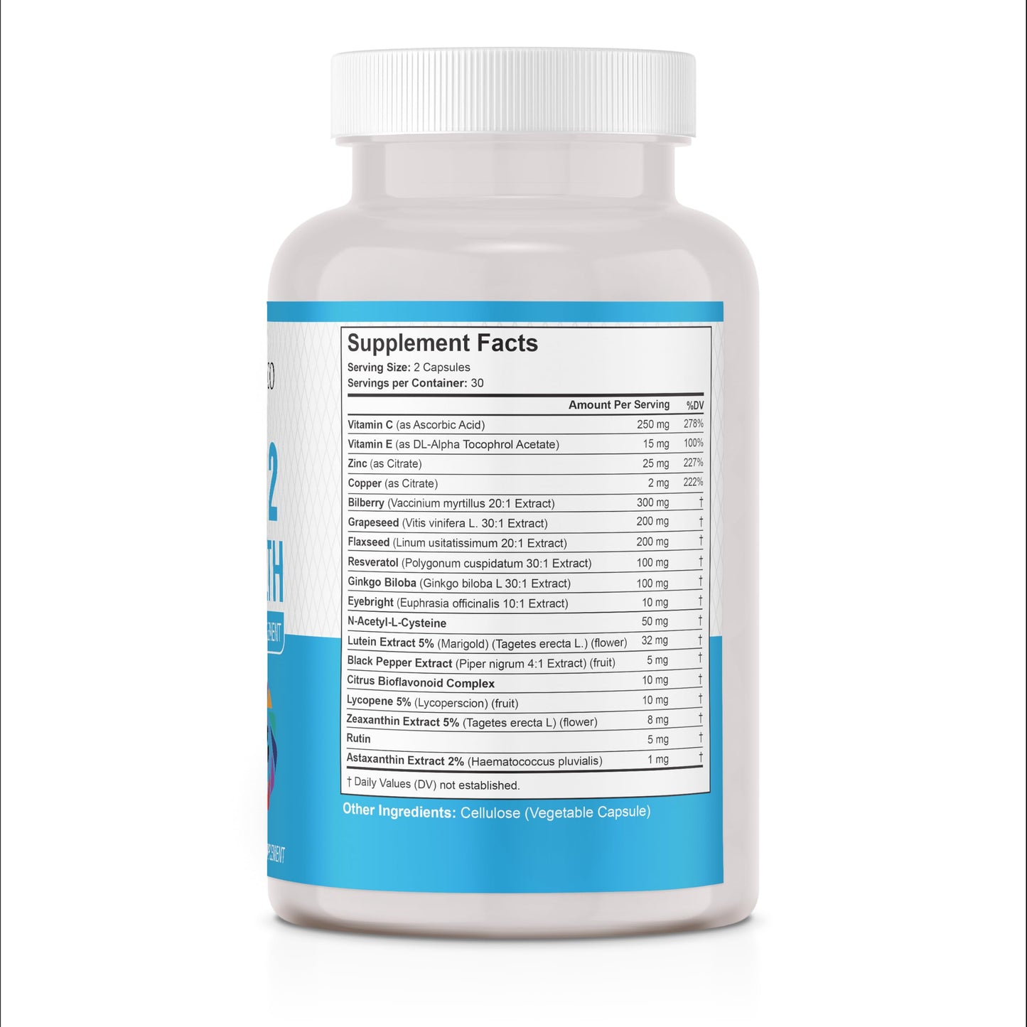 JB Wellness Co AREDS 2 Eye Vitamin & Mineral Supplement 180 Capsules