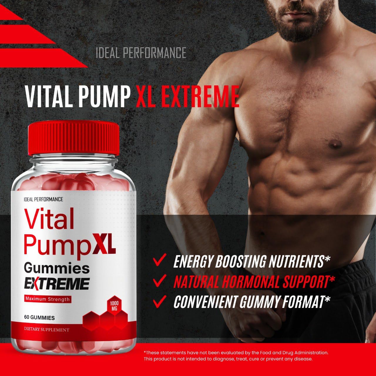 IDEAL PERFORMANCE Vital PumpXL Gummies 180 Count
