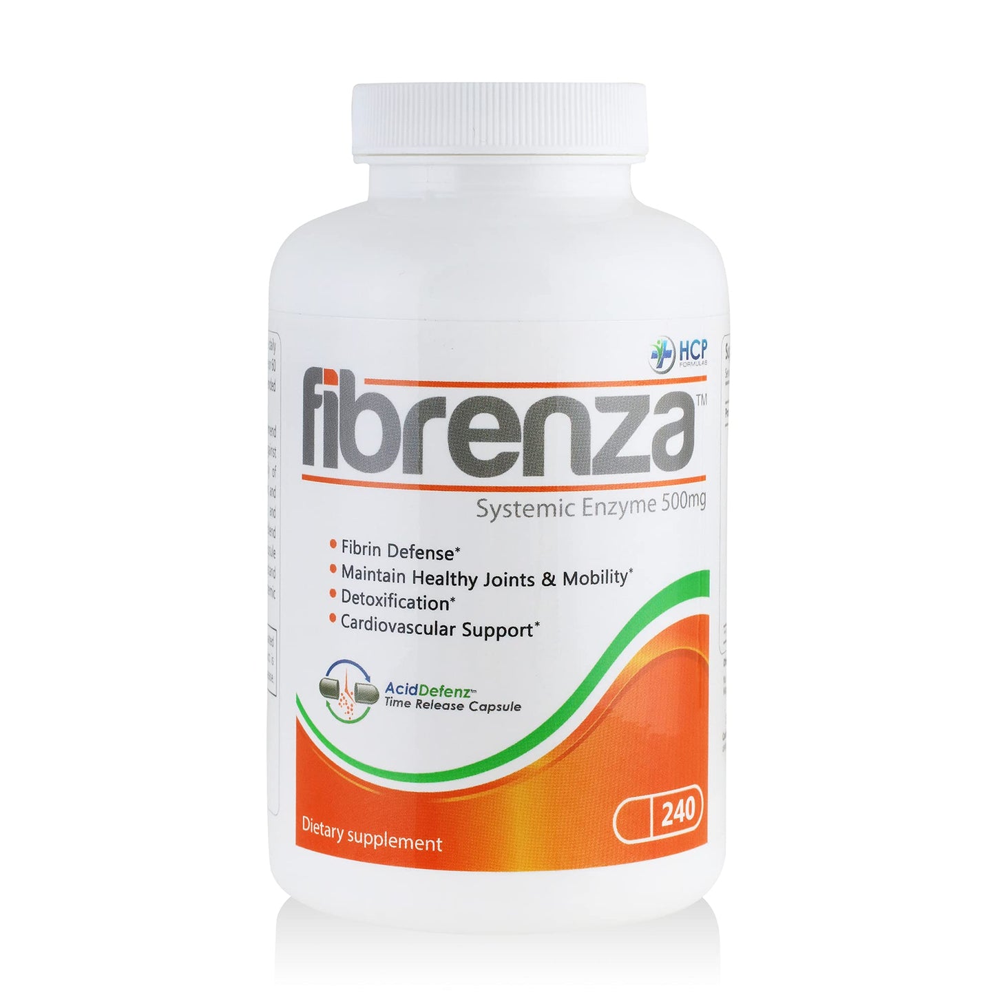 HCP Formulas Fibrenza Systemic Enzyme Complex with Fibrinolytic & Proteolytic Enzymes Capsule 240