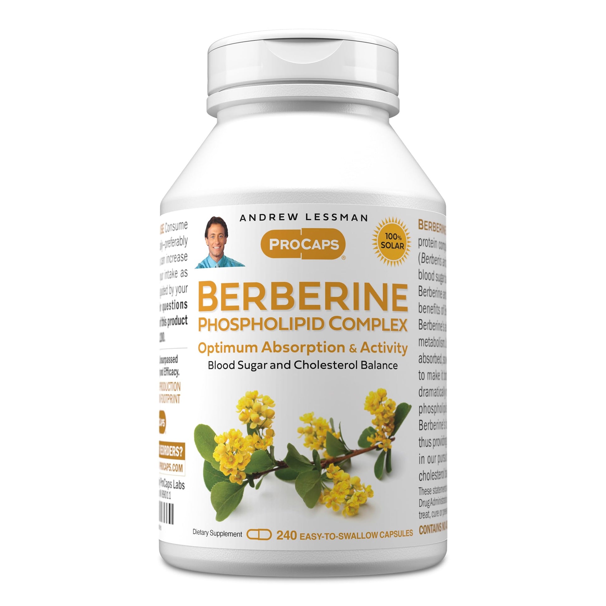 Andrew Lessman Berberine Phospholipid Complex 240 Capsules