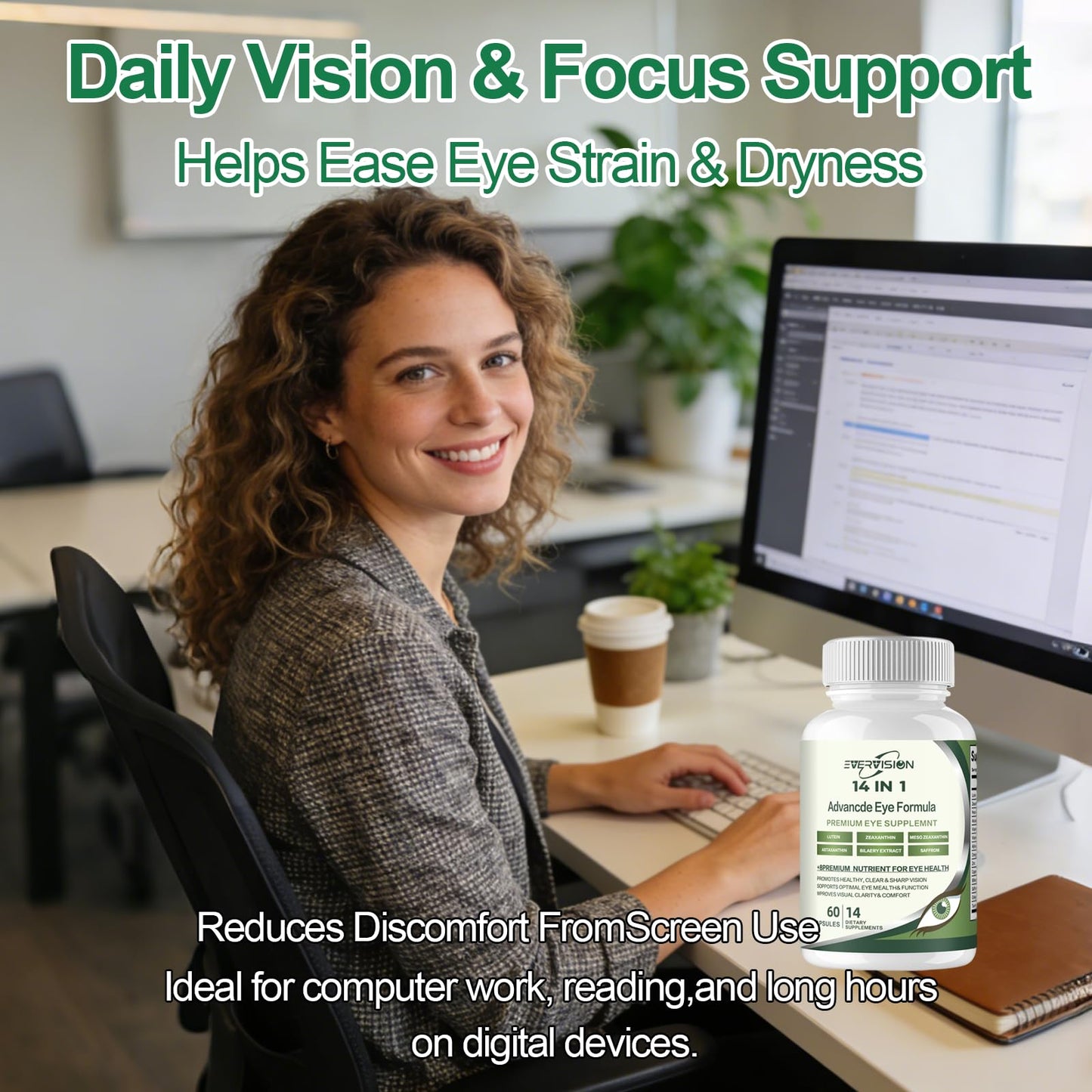 Generic EVERVISION 14 in 1 Advanced Eye Formula-Protect Your Eyes Capsule, 60