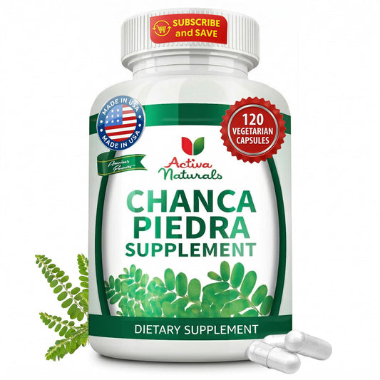 Activa Naturals Chanca Piedra 500mg Capsules, 120 Count