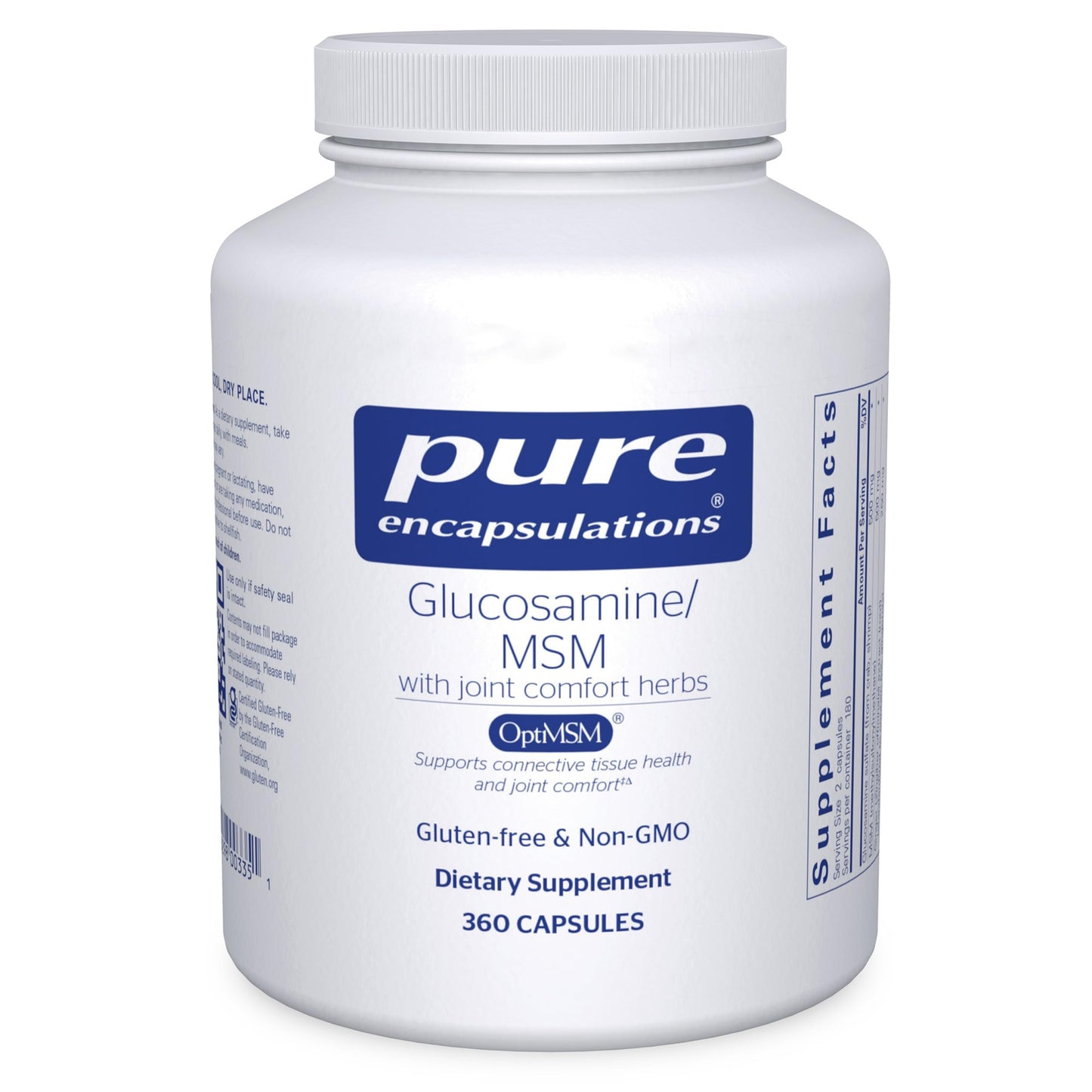 Pure Encapsulations Glucosamine MSM Capsules 360