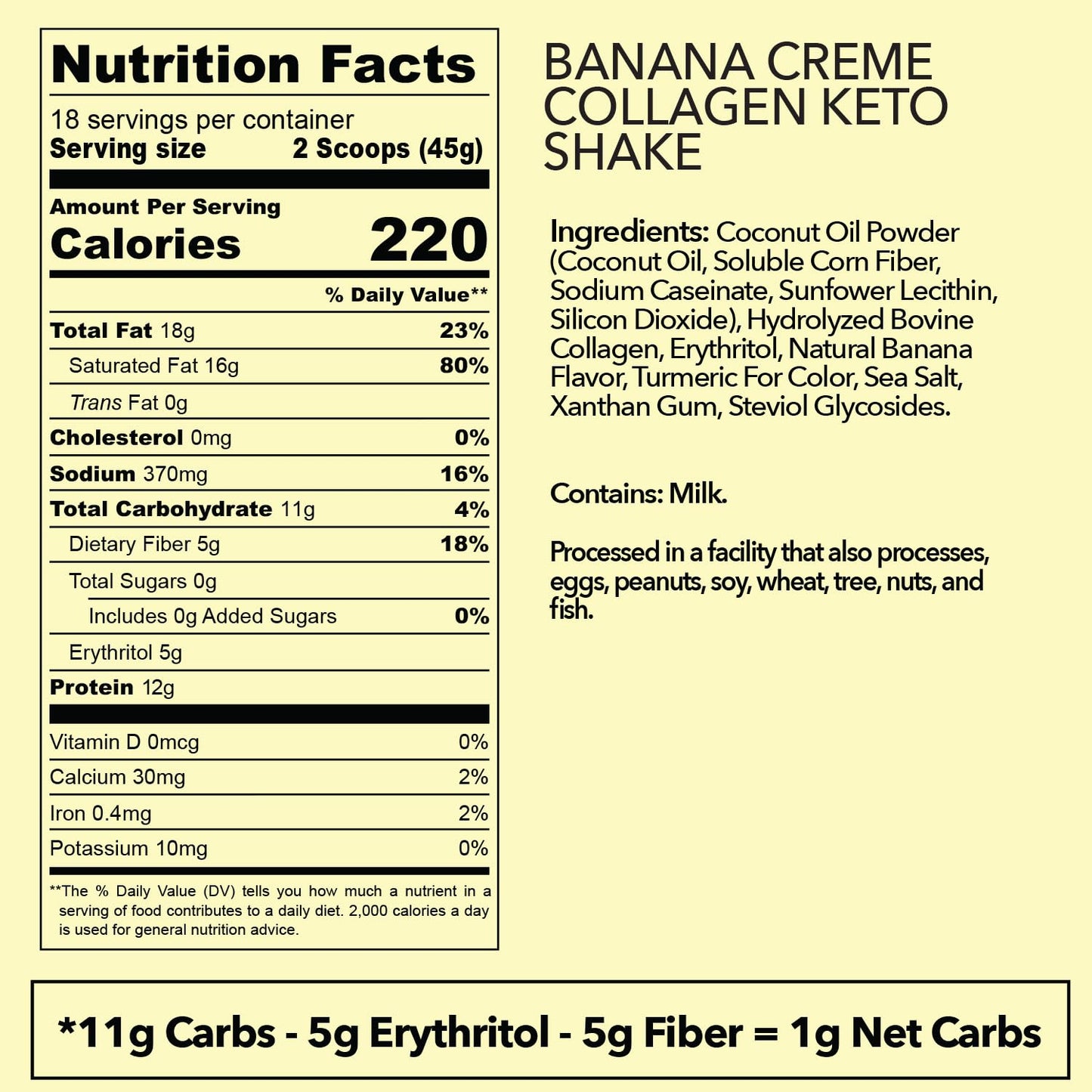 Ketologie Keto Collagen Shake Powder 28.5