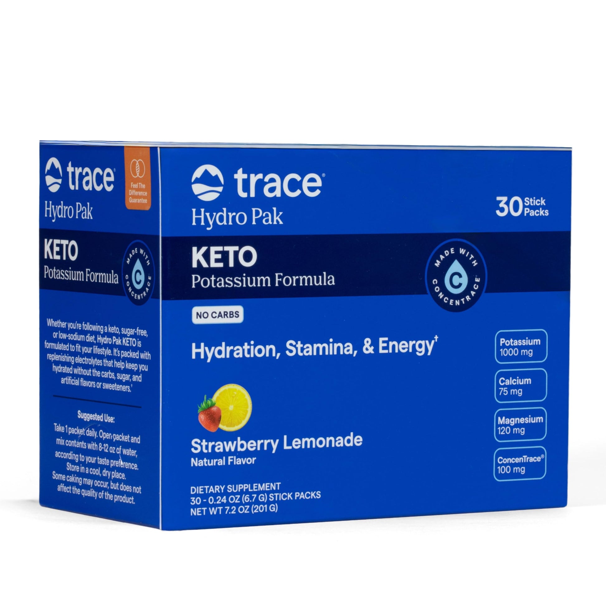 Trace Minerals Hydro Pak Keto Electrolyte Powder 7.2 oz