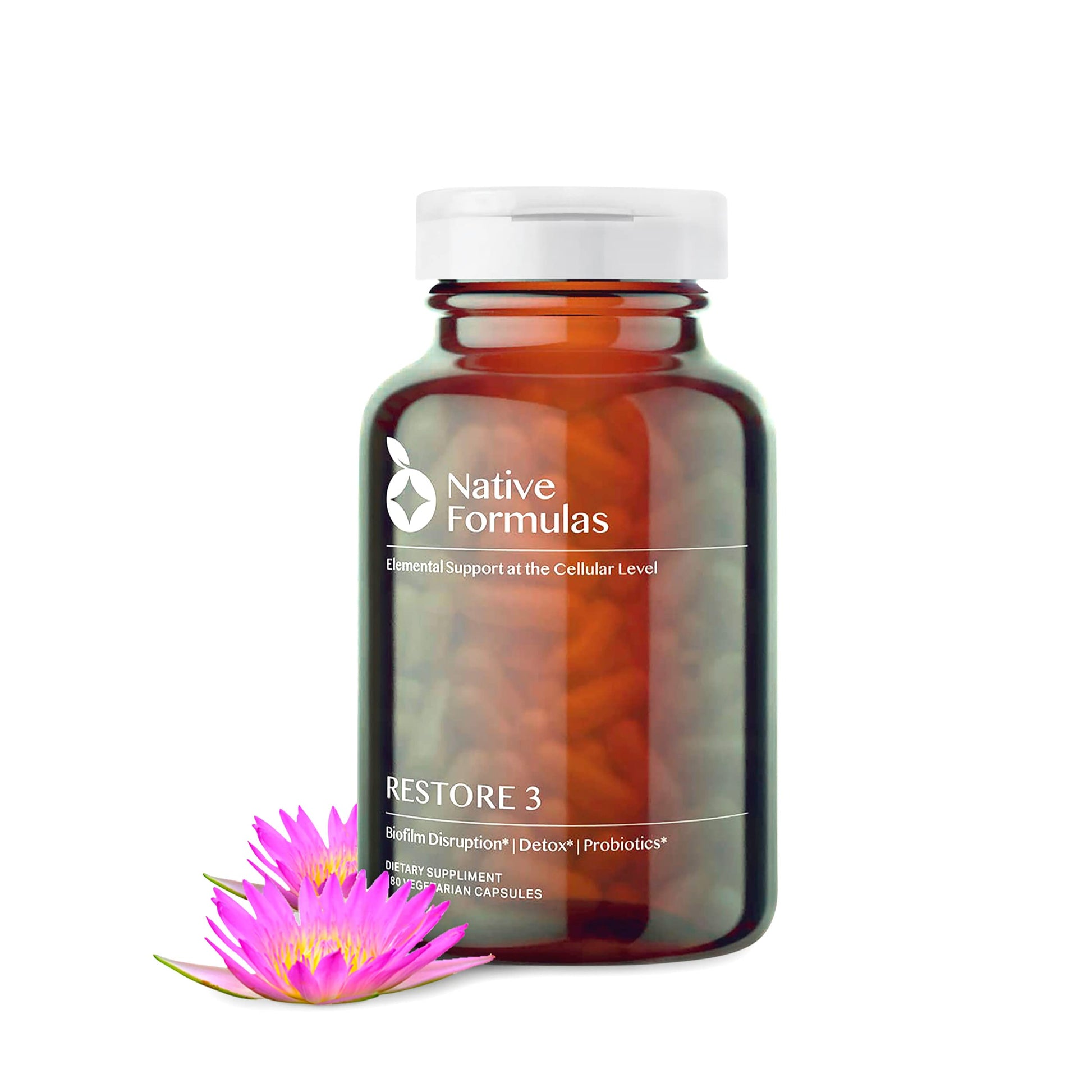 Native Formulas Restore 3 Proteolytic Enzyme & Spore Probiotic Blend, 60 Capsules