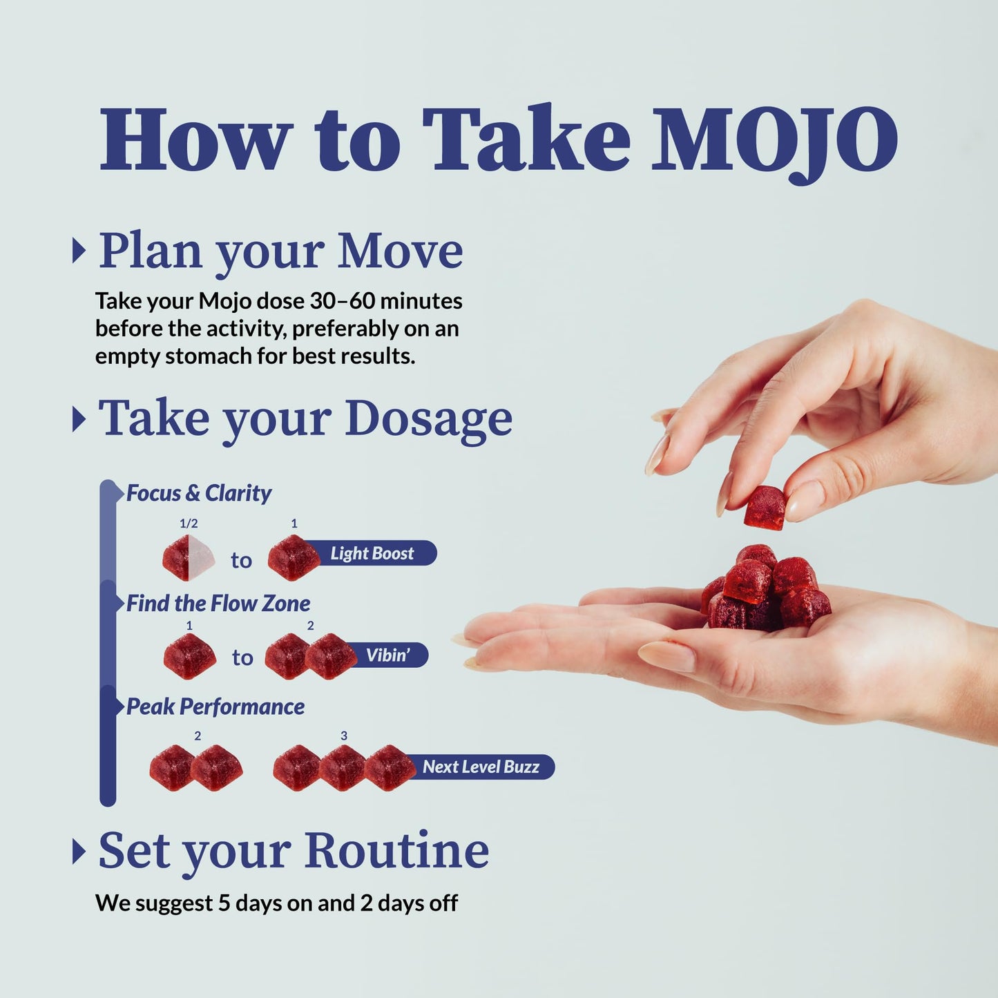 Mojo Focus Gummies with Lion’s Mane, Cordyceps, Ginseng & SAM-e, 2 Pack