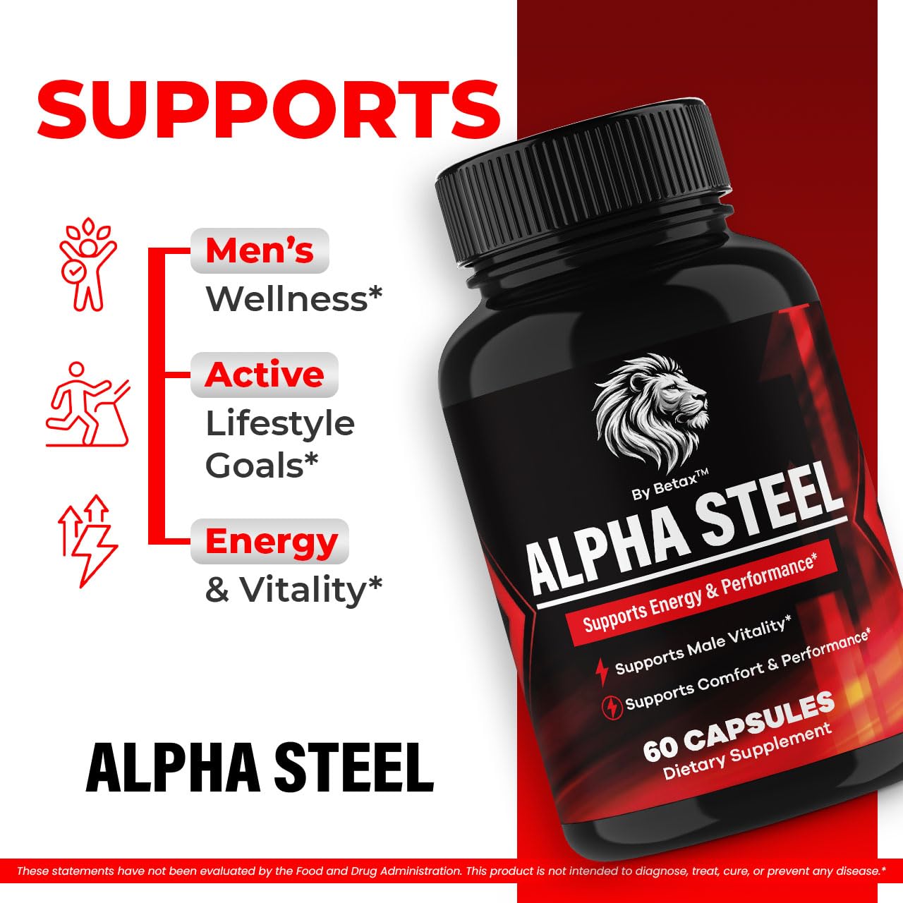 BetaX AlphaSteel Capsules 60 Capsules