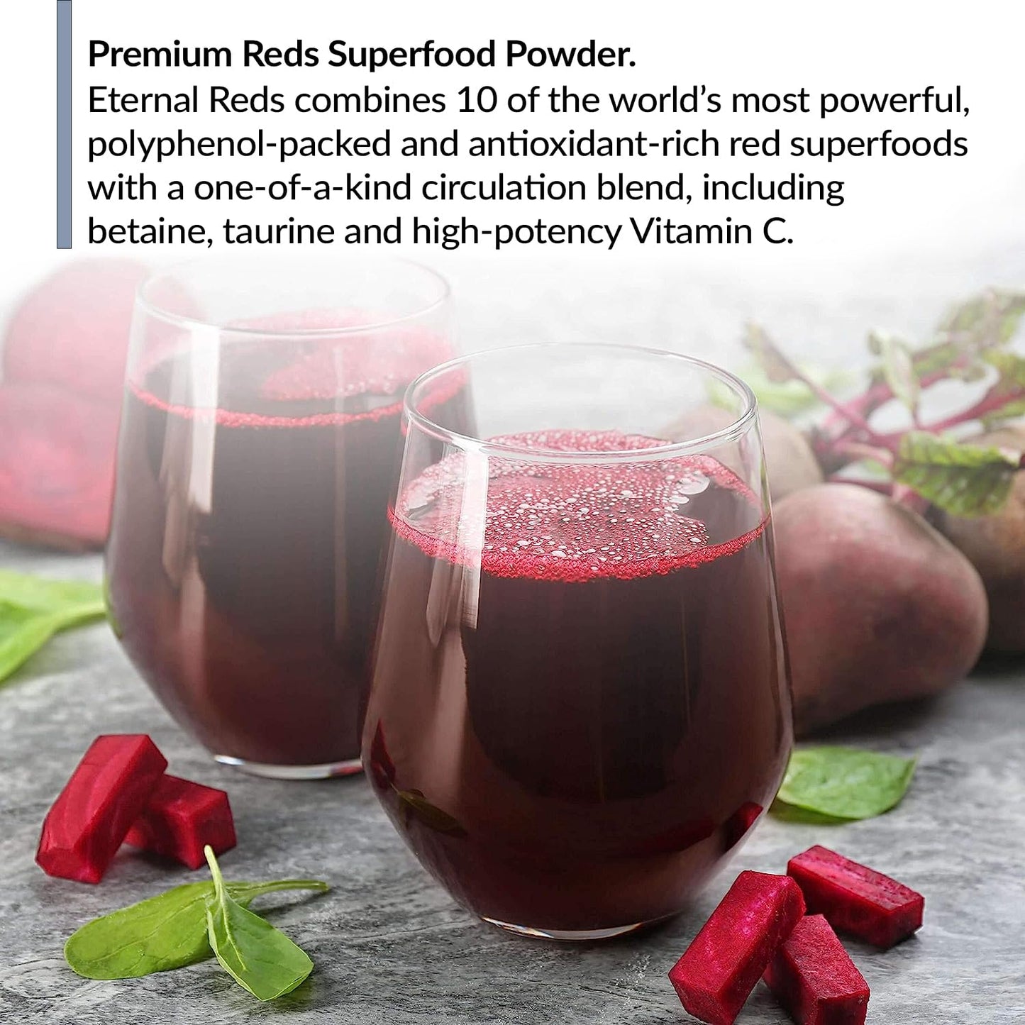 BioTrust Red Superfoods Powder with Beet Root - Heart Health, Berry, 7.9 oz