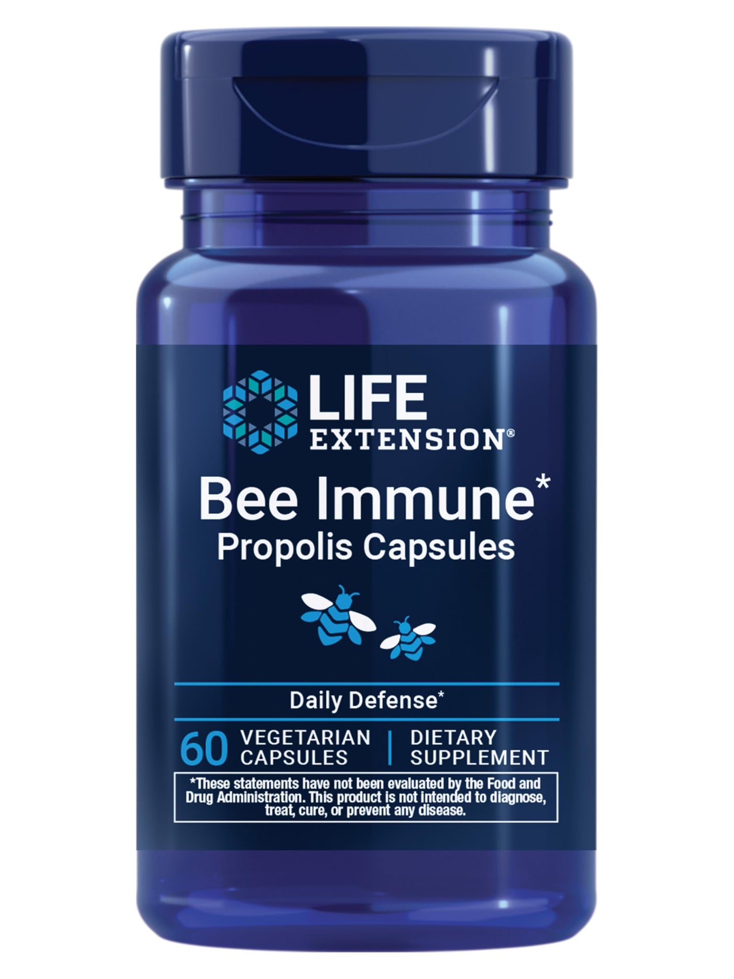 Life Extension Bee Immune Propolis Capsules 60 Count