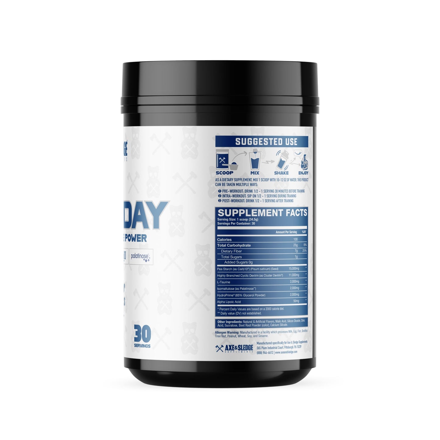 Axe & Sledge Demo Day Intra-Workout Carbohydrate Powder, 34.5
