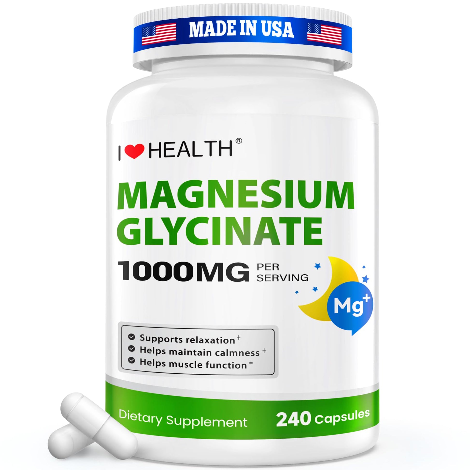 I LOVE HEALTH Magnesium Glycinate Capsule 240 Capsules