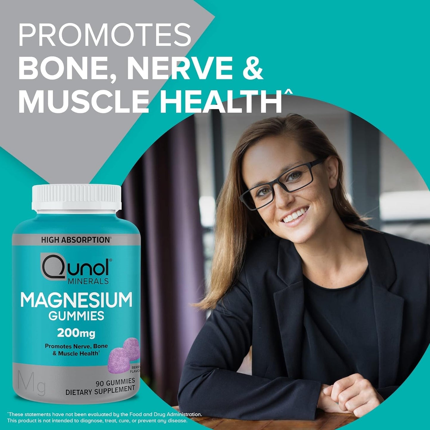 Qunol Zero Sugar Turmeric Gummies 180 Count