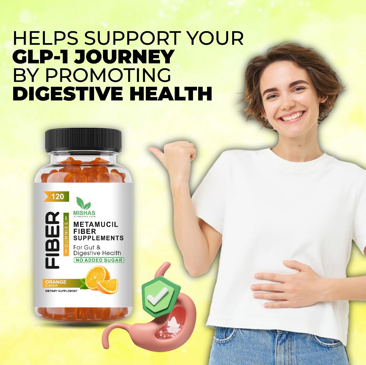 Mishas Fiber Gummies Gummy 120 Count