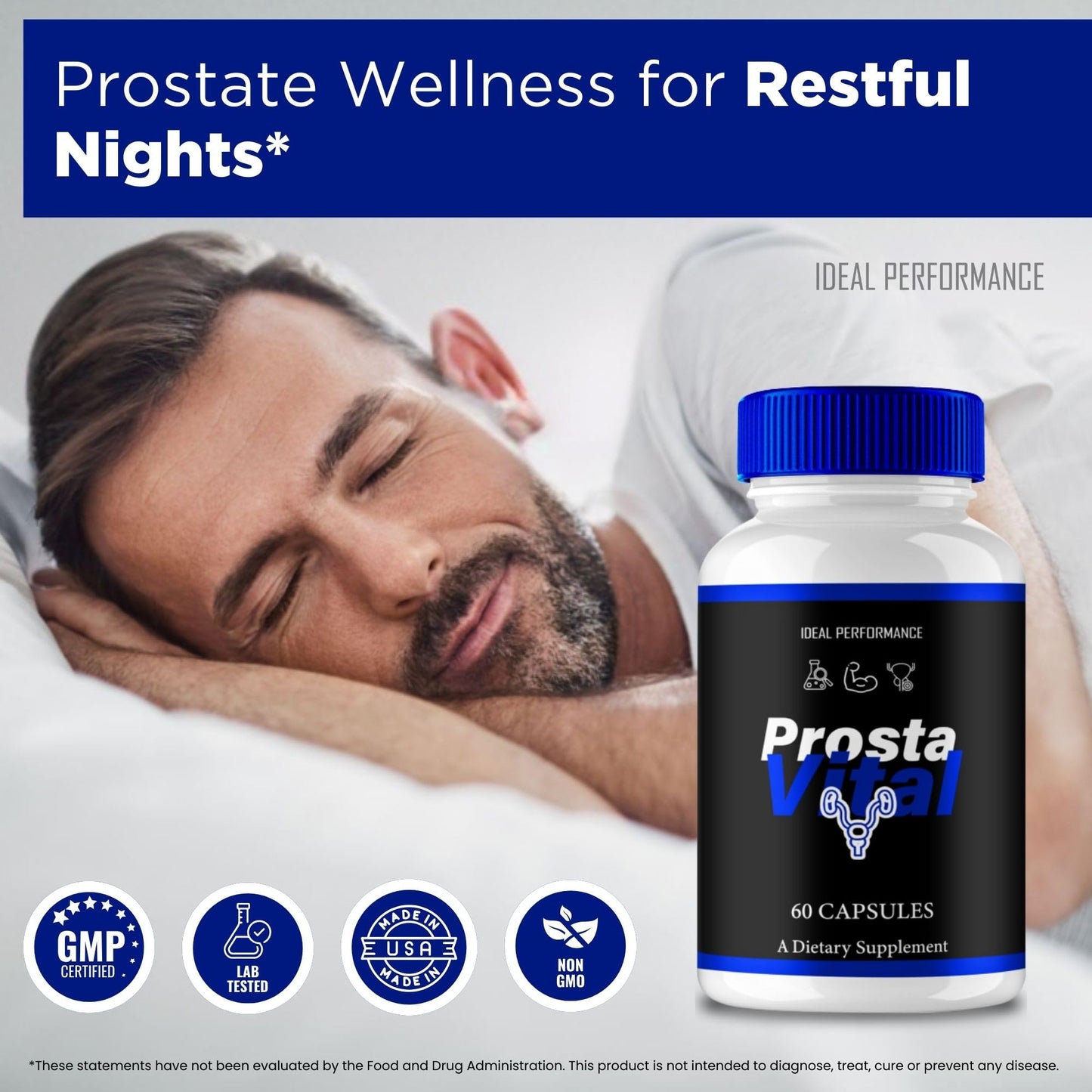 IDEAL PERFORMANCE ProstaVital for Men, 60 Capsules