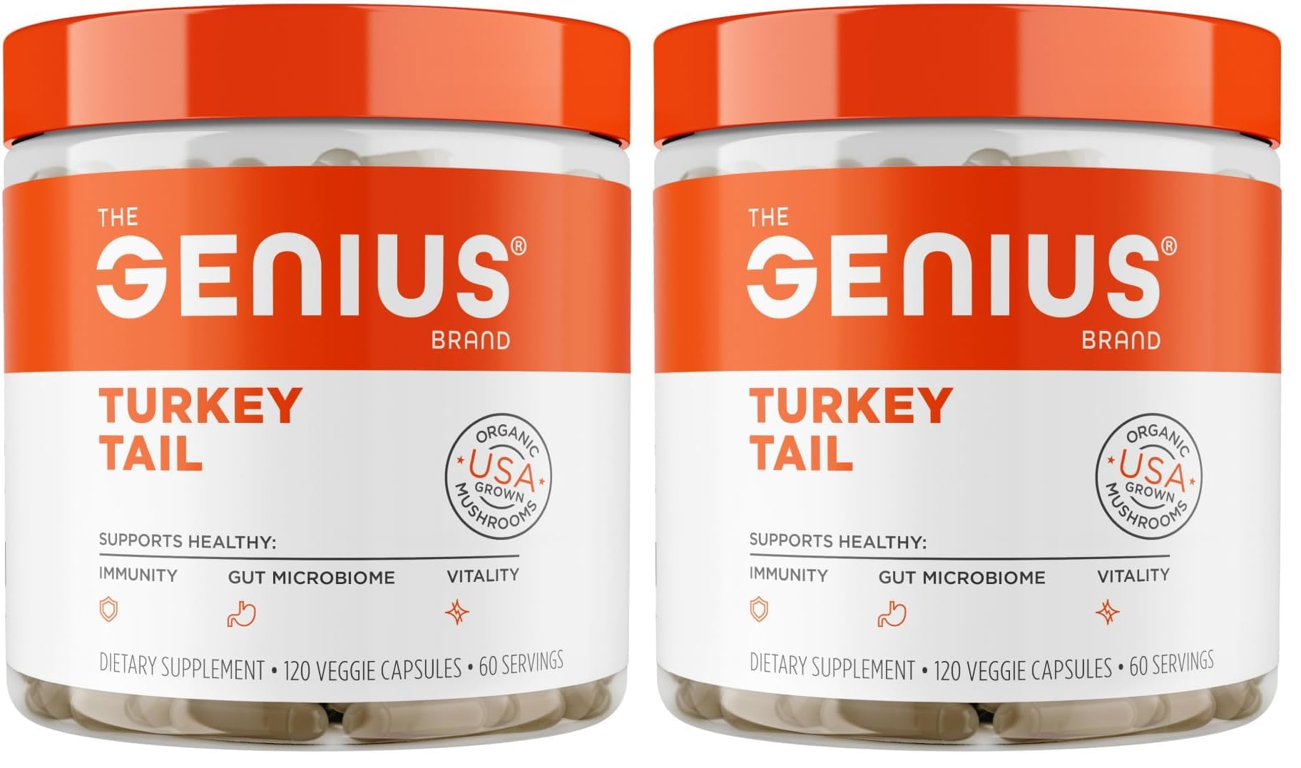 The Genius Brand Genius Turkey Tail 240 Capsules