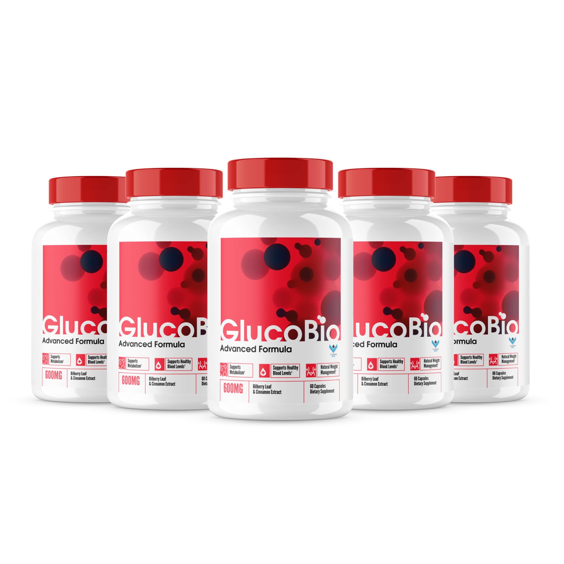 Vitamin Evo Glucobio Blood Support Capsules, 300 Capsules