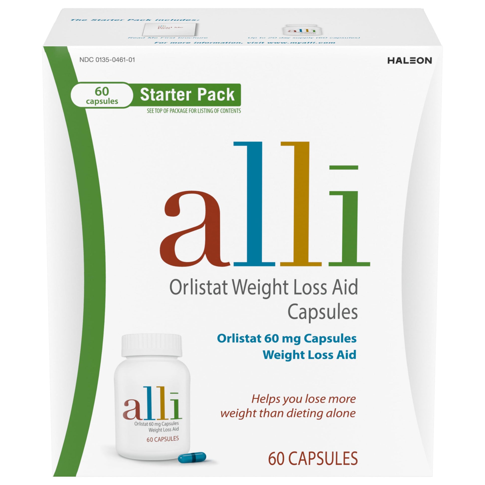 alli Orlistat 60mg Diet Weight Loss Supplement Capsules 60 Count