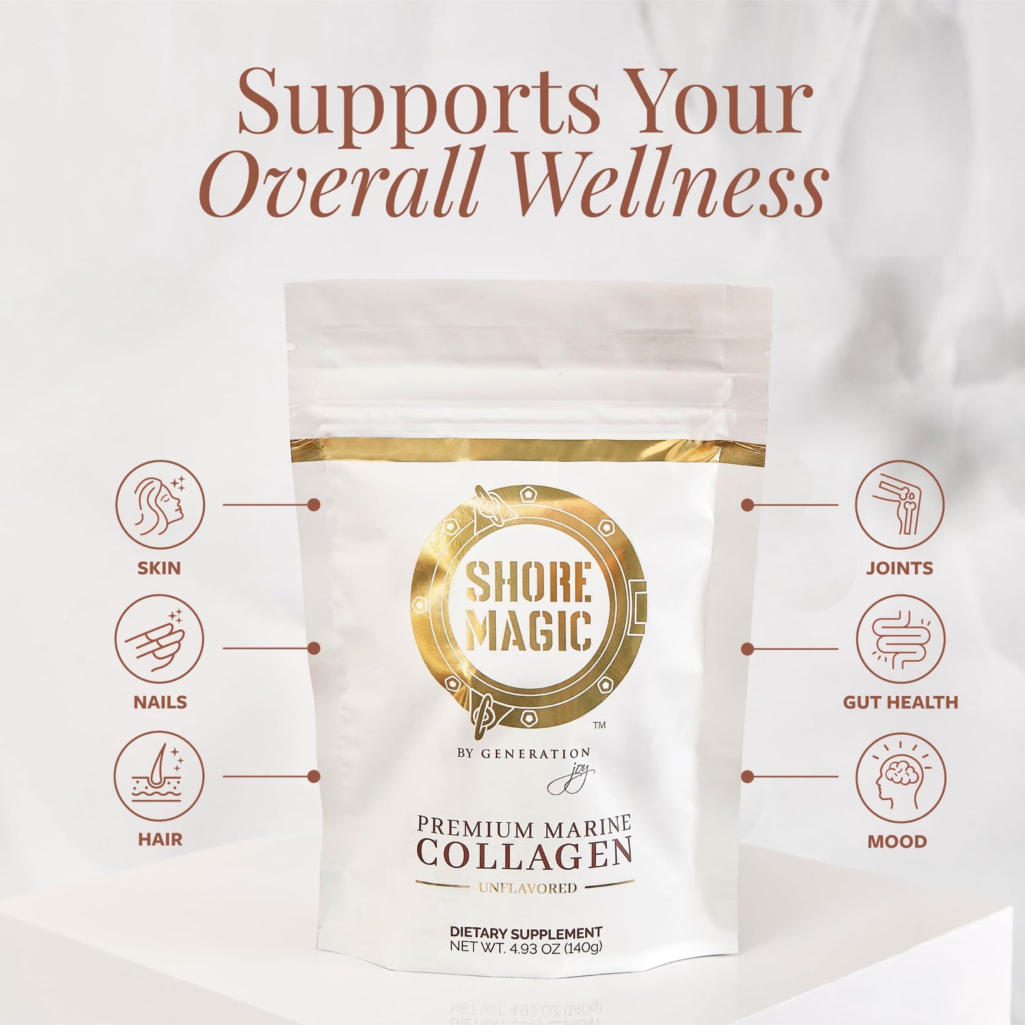 Shore Magic Marine Collagen Powder 4.93 Ounce