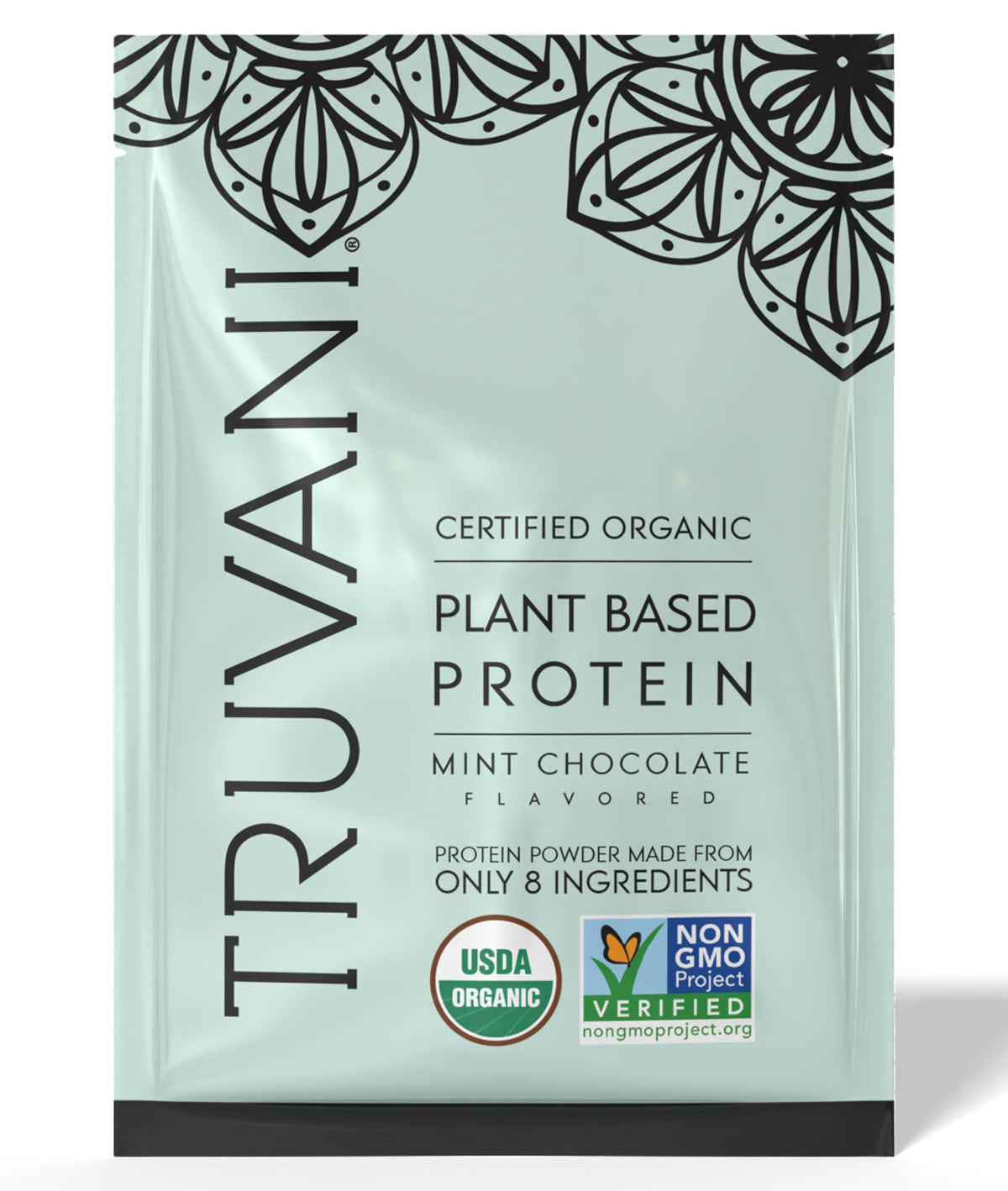 Truvani Organic Plant Based Protein Powder | Mint Chocolate | 1 Serving