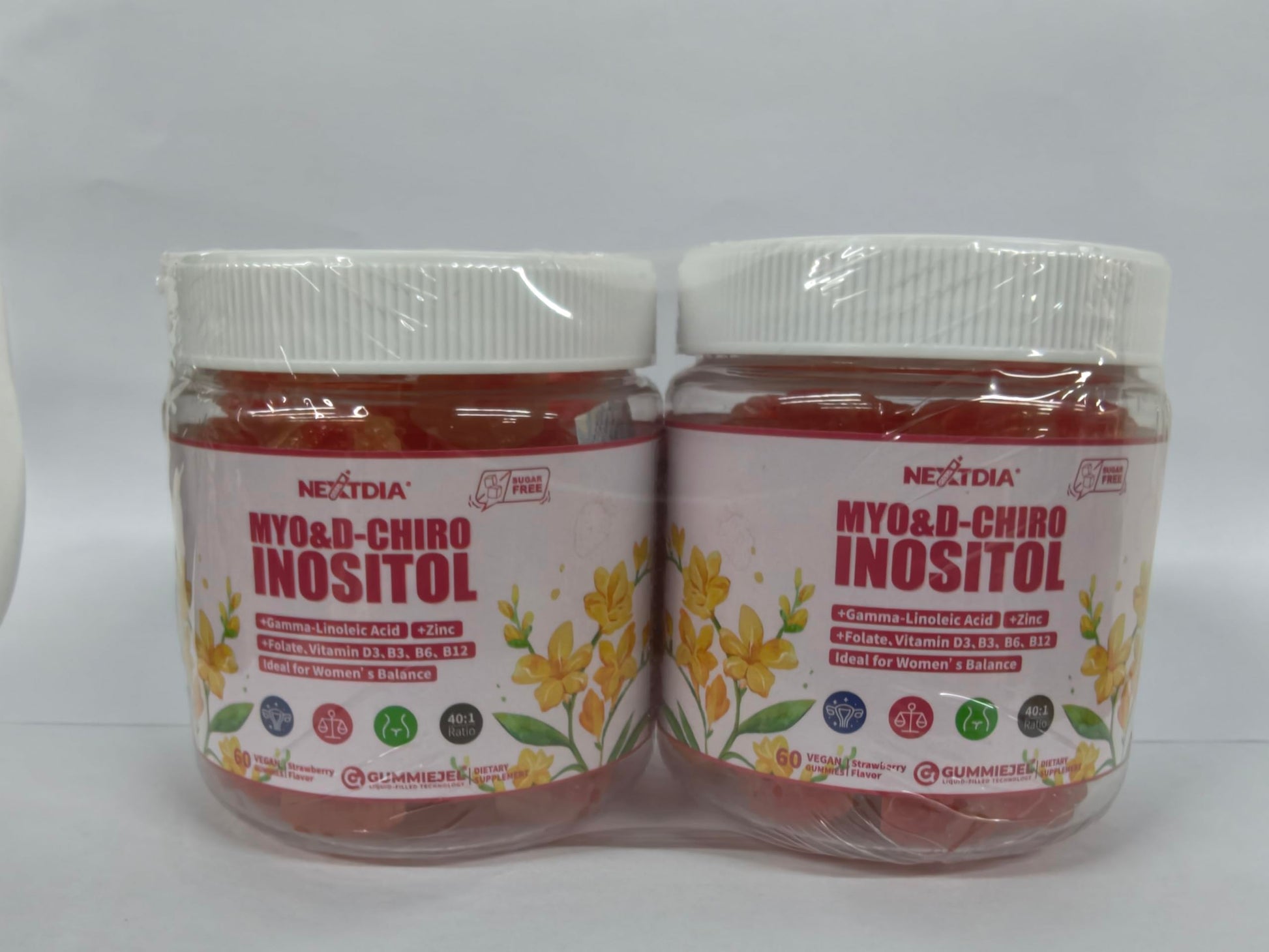 Nextdia Inositol Gummies Supplement with Evening Primrose Oil 60-count