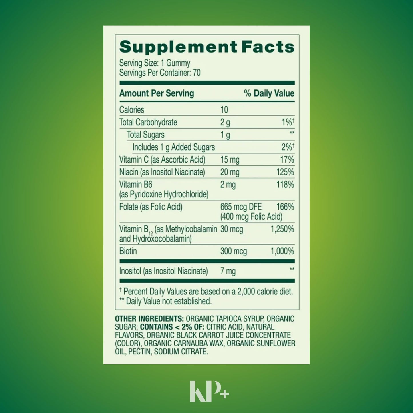 KP+ Vitamin B Complex Gummy 140 Gummies