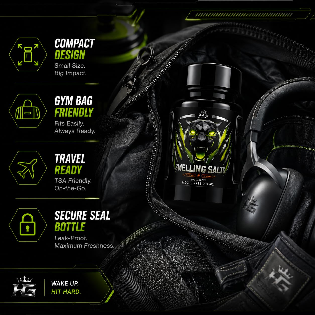Home Greats Smelling Salts Wake Up for Athletes Capsule 1 Count