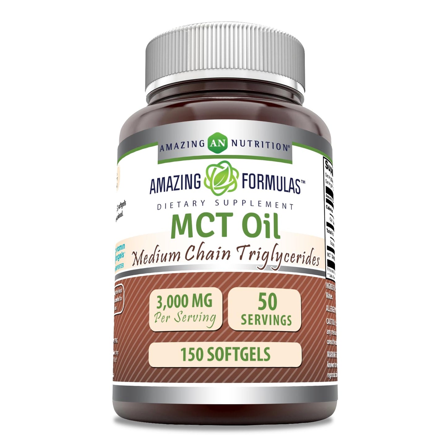 Amazing Nutrition MCT Oil Supplement Capsule 1 Count