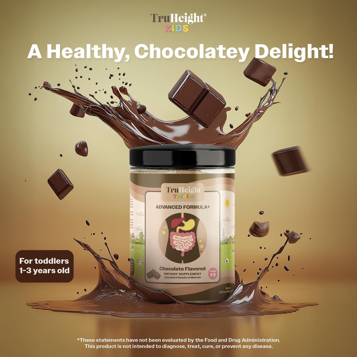 TruHeight Toddler Advanced Formula+ Powder Chocolate 3-Pack