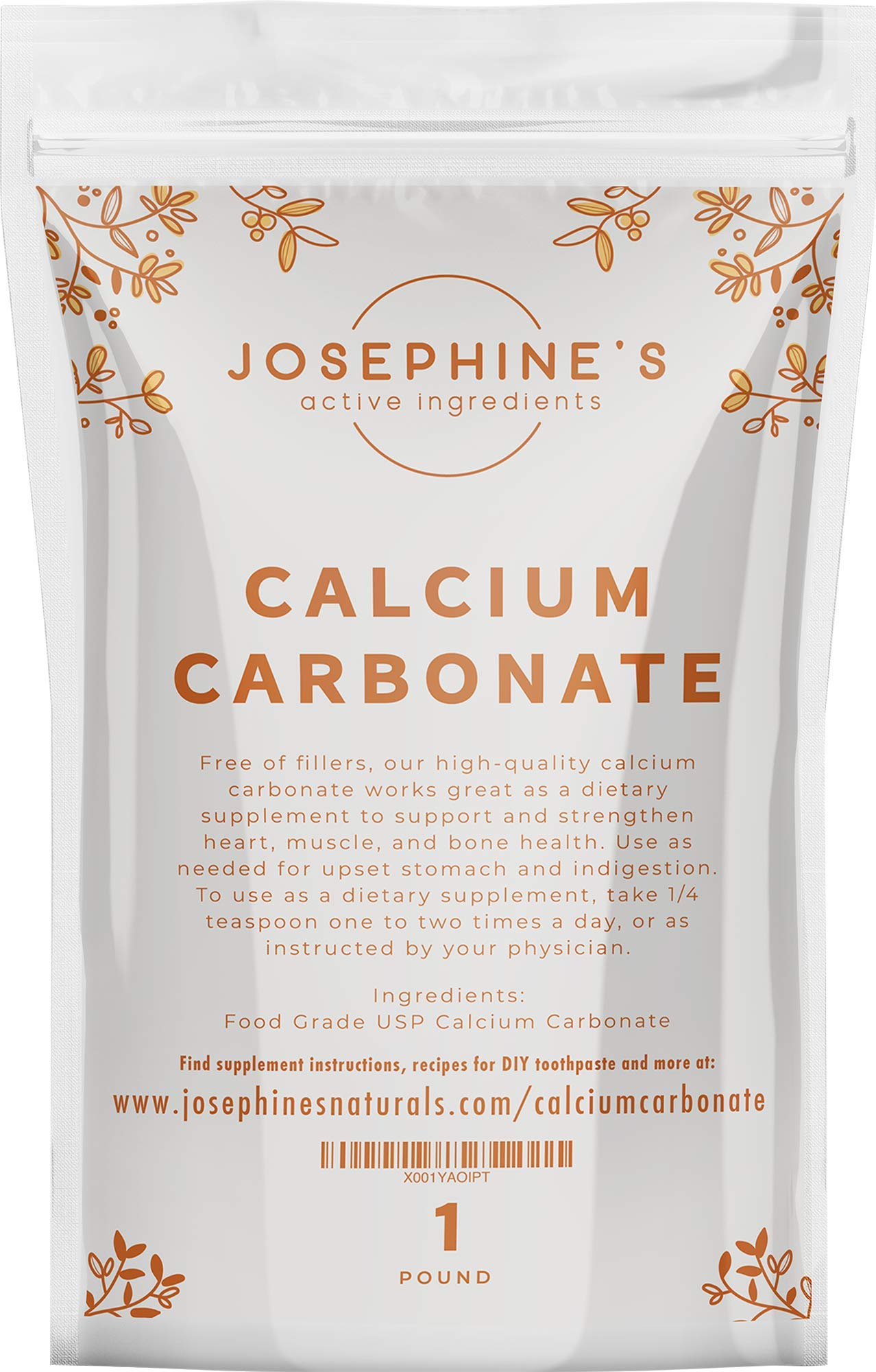 Essential Living Calcium Carbonate Powder 16 oz