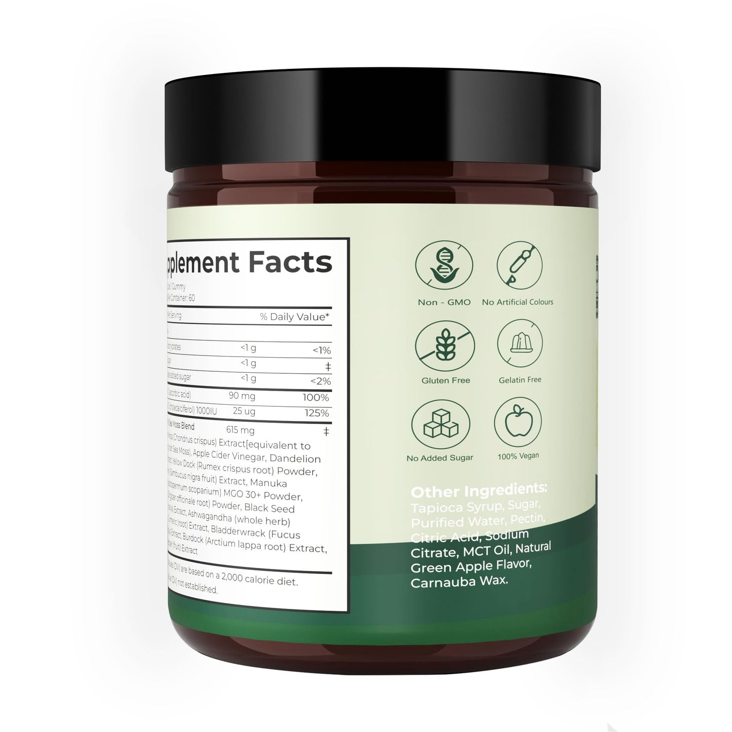 Buporai Sea Moss Gummies 60 Count