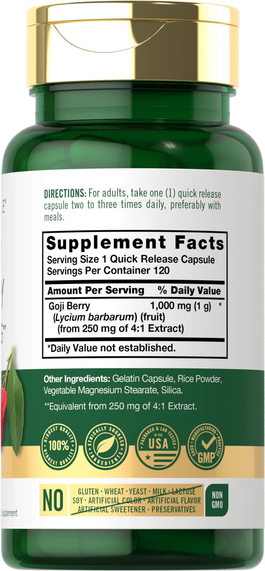 Carlyle Goji Berry 120 Capsules
