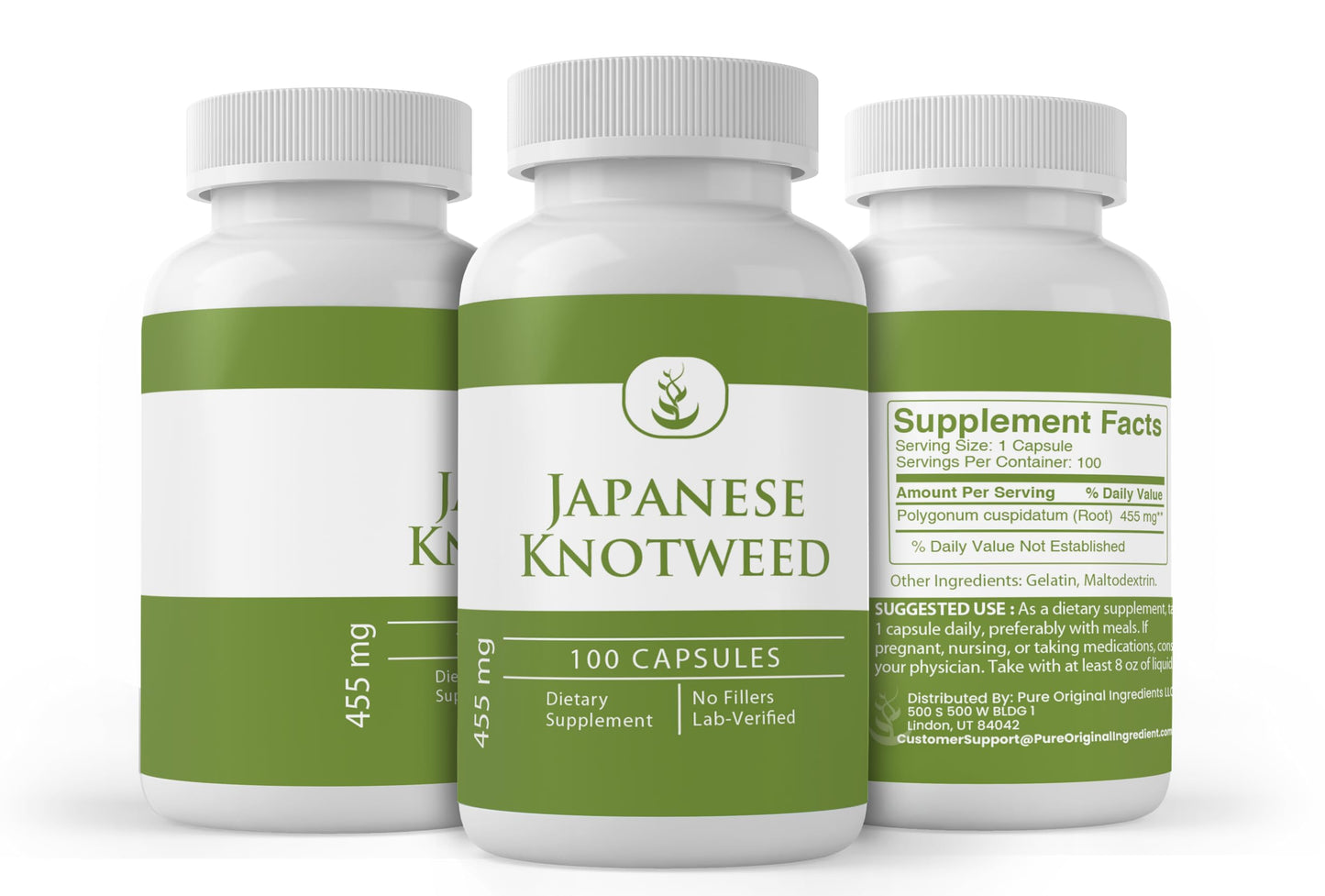 Pure Original Ingredients Japanese Knotweed Capsules 100 Count