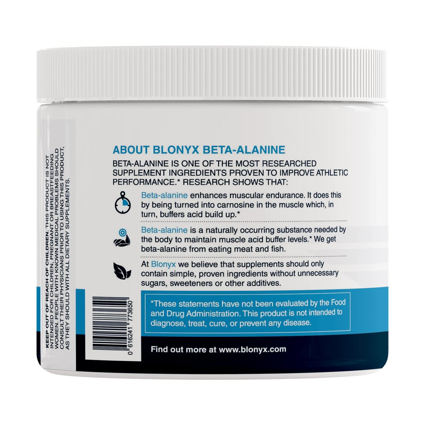 Blonyx Beta-Alanine Supplement Powder 6.35 oz