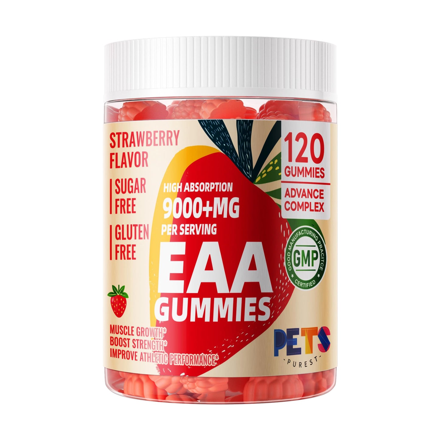 Pets Purest EAA Gummies 120 Gummies