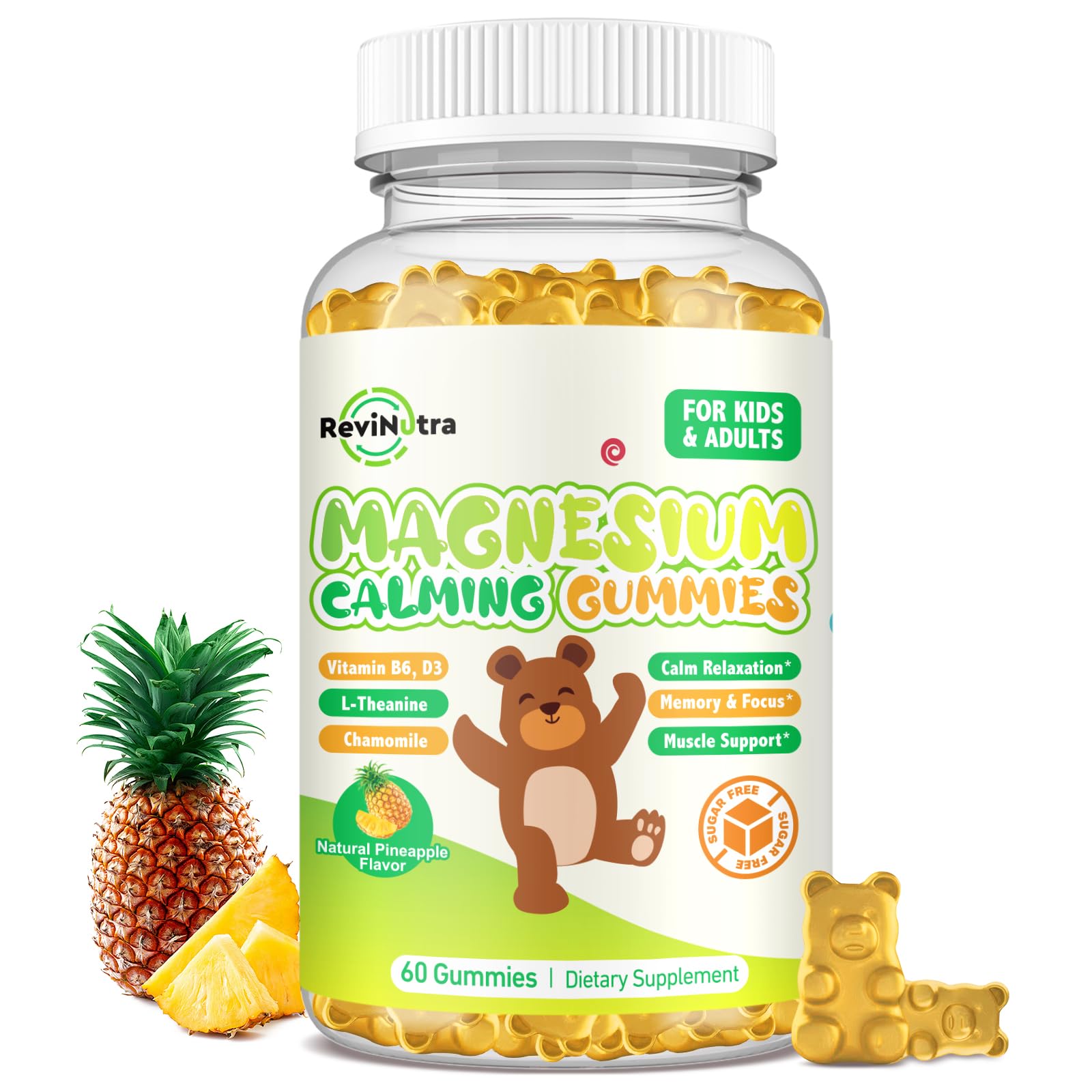 ReviNutra Magnesium Glycinate Gummies, 60 Count